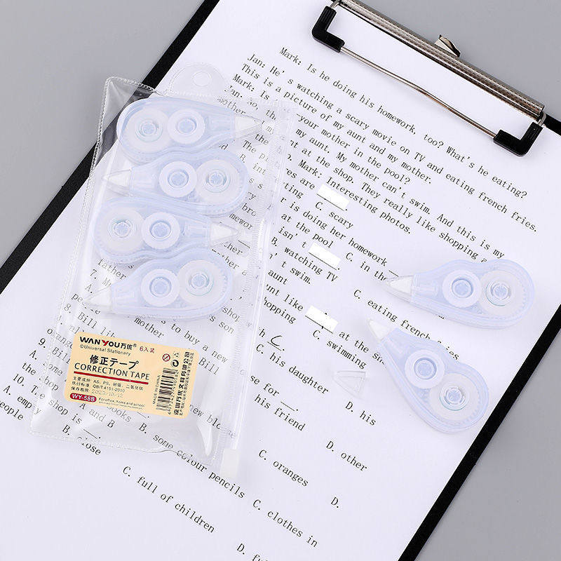 Simple Correction Tape Mini Cute Japanese Style Correction Tape Korean Version Multifunctional Correction Tape Correction Tape Wholesale Dropshipping