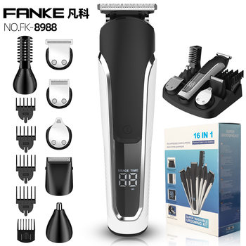 Wholesale Electric Hair Clipper Rechargeable Electric Clipper Electric Clipper Full Body Washable Lcd Digital Display Hair Clipper Set Cross-Border
