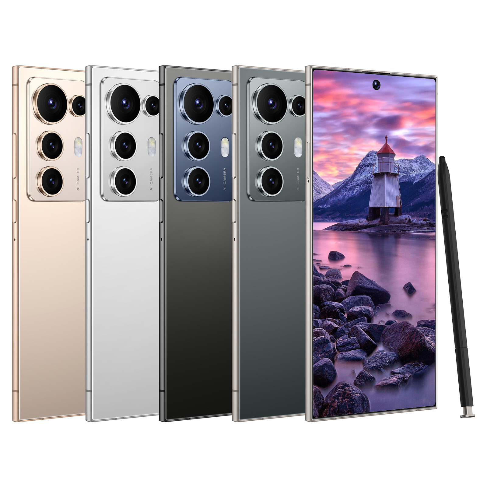 跨境手机S25ultra现货新款8+256真4G高端7.3寸大屏智能手机安卓14