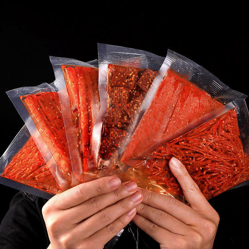 Spicy Strips Bulk Pack Combo Hunan Spicy Snacks 8090 Childhood Nostalgic Spicy Slices Internet-Famous Spicy Strips for Stalls