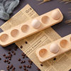 Solid Wood Egg Holder for Egg Storage Box Bracket Japanese Style Creative Breakfast Refrigerator Wooden Egg Rack
