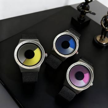 Foreign Trade Starry Sky Swirl Concept Element Dial Sports Watch Mesh Strap New High-End Light Luxury Color Quartz Watch