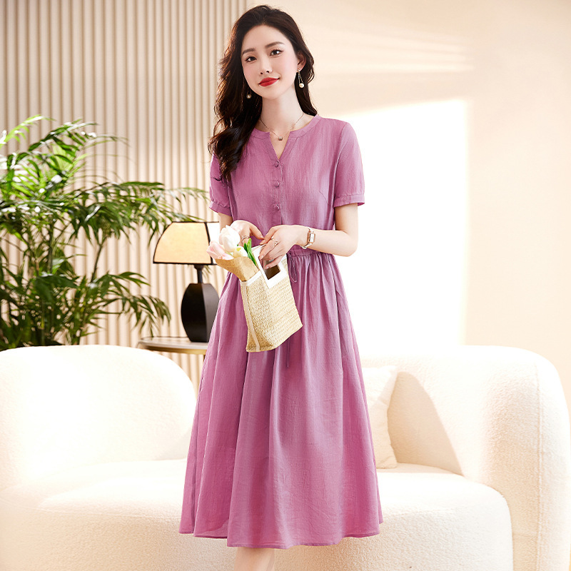 Chỉ Size 2Xl Sale Sốc: Váy Đầm Liền Thân Nữ Tetdc Hàng Mùa Hè Trung Niên Thời Trang Nữ Chất Liệu G05 Sản Phẩm Mới, (Miễn Phí Vận Chuyển Toàn Quốc).
