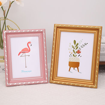 6inch Photo Frame Table Rectangular European Classical Photo Studio Kidsren's Wedding Dress Living Room Puzzle Frame Handmade Picture Frame Wall Hanging