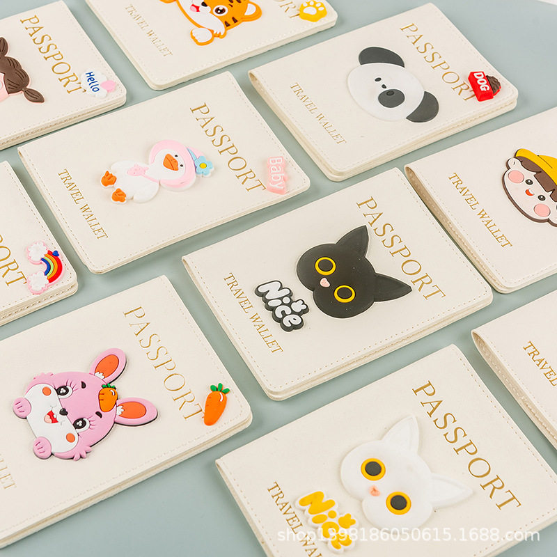 New Cross-Border Popular Passport Cover Pu Passport Holder Ticket Holder in Stock Wholesale Factory Direct Passport Bag