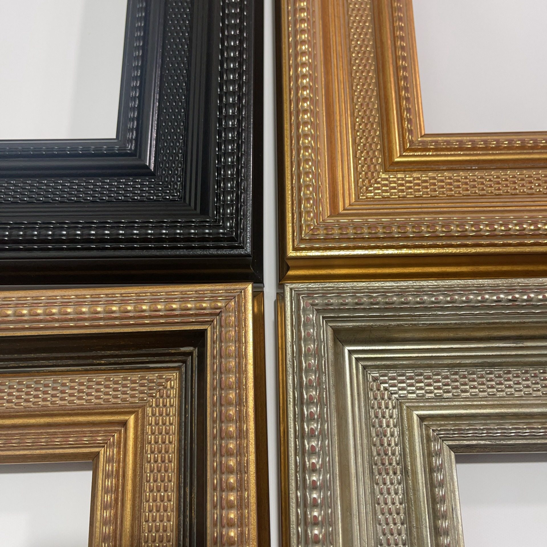 Black European-Style Vintage Photo Frame Decorative Painting Frame Hotel Villa Living Room Oil Painting Frame Mirror Frame Wall Hanging