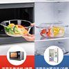 Glass Bowl with Lid, High Temperature Resistant, Large Household Instant Noodle Bowl, Microwave Heating Special Bowl, Salad Bowl, Double-Handle Bowl