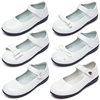 Girls White Shoes Children's Leather Shoes Black Single-layer Shoes White Princess Shoes Large Children's Baby Soft Sole