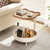 Cream Sofa Living Room Coffee Table Mobile Small Table Home Modern Simple Creative Side Shelf Bedside Table