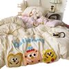 New Class A cotton four-piece set super soft cotton towel embroidered bed sheet quilt cover dormitory wash cotton three-piece set wholesale