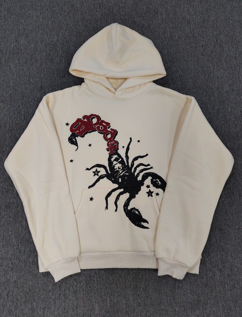 跨境爆款连帽衫555555美潮街头重磅宽松Sp5der卫衣卫裤男套装现货