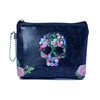 Rose Skull Retro Wallet Mini Multifunctional Zipper Coin Purse ID Card Storage Bag Spot Wholesale