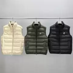 Poison Home Stock Original Label M Mengjia Collar Zipper Vest 90 White Duck Down Down Jacket Vest Coat Men and Women