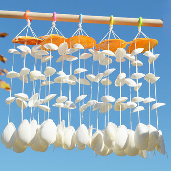 Natural Conch Shell Wind Chimes, Door Decorations, Small Gifts for Children, Handmade Crafts, Souvenirs from Tourist Attractions, Mother-Of-Pearl Inlay