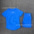 Electric blue short sleeves + shorts