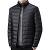 2024 Winter New Light and Thin Down Jacket Men's Solid Color Lightweight Collar 90 White Duck Down Short Warm Jacket T