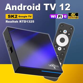 Cross-Border Sk2 Set-Top Box 4/32 Dual Certified Wifi6 Android Tv12 Tv Box 4K Hd Tv Box Wholesale