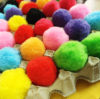 Egg tray fur ball 5cm fur ball color large pompon kindergarten diy early education construction educational area material