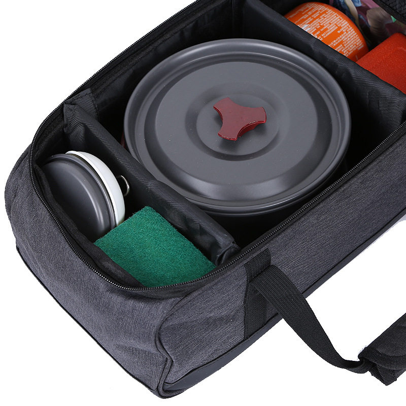 Outdoor Camping Picnic Storage Bag Cookware Pots and Stove Storage Bag Camping Bag Portable Multi-Functional Handbag
