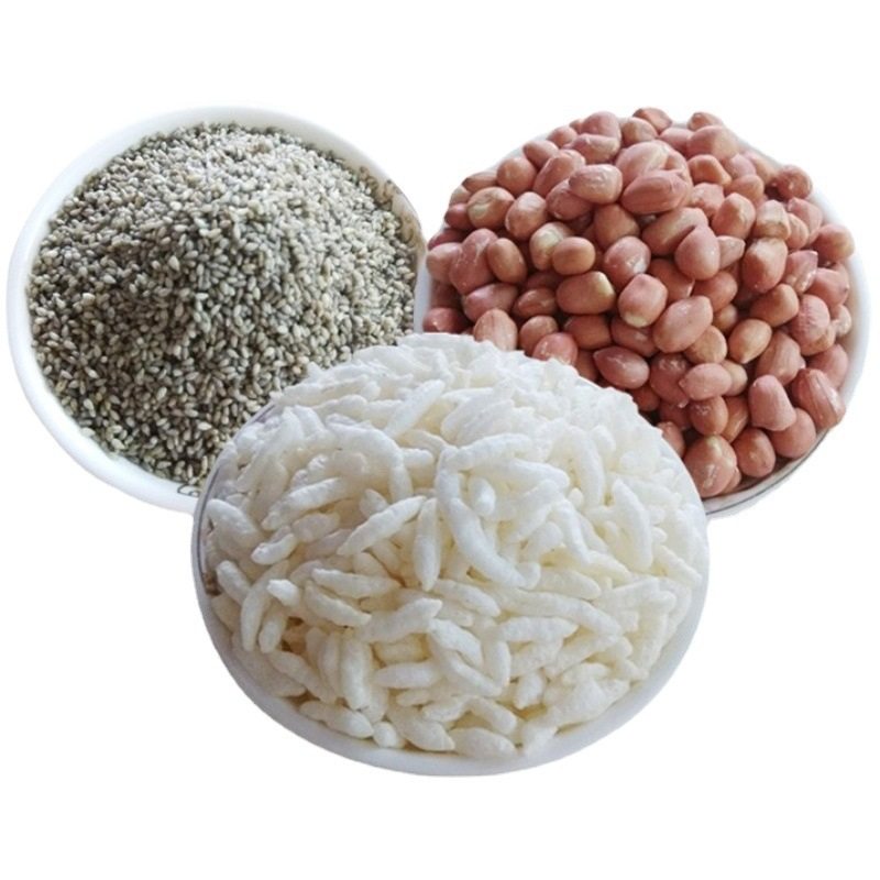 Ingredients Shanwei 1 Jin Fried Rice Salty Tea Cooked Sesame Peanut Cooked Leicha Original Flavor Package Each Camellia Hailu Feng