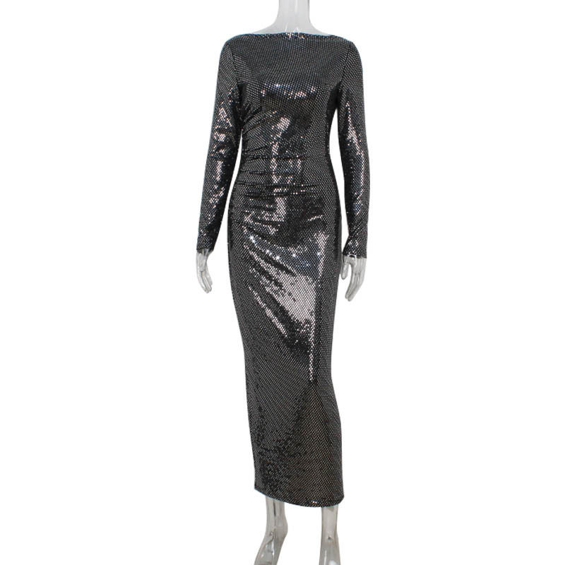 Sequin Bodycon Dress Slim Fit Elegant Style European Fashion Perfect for Parties and Special Occasions Wholesale