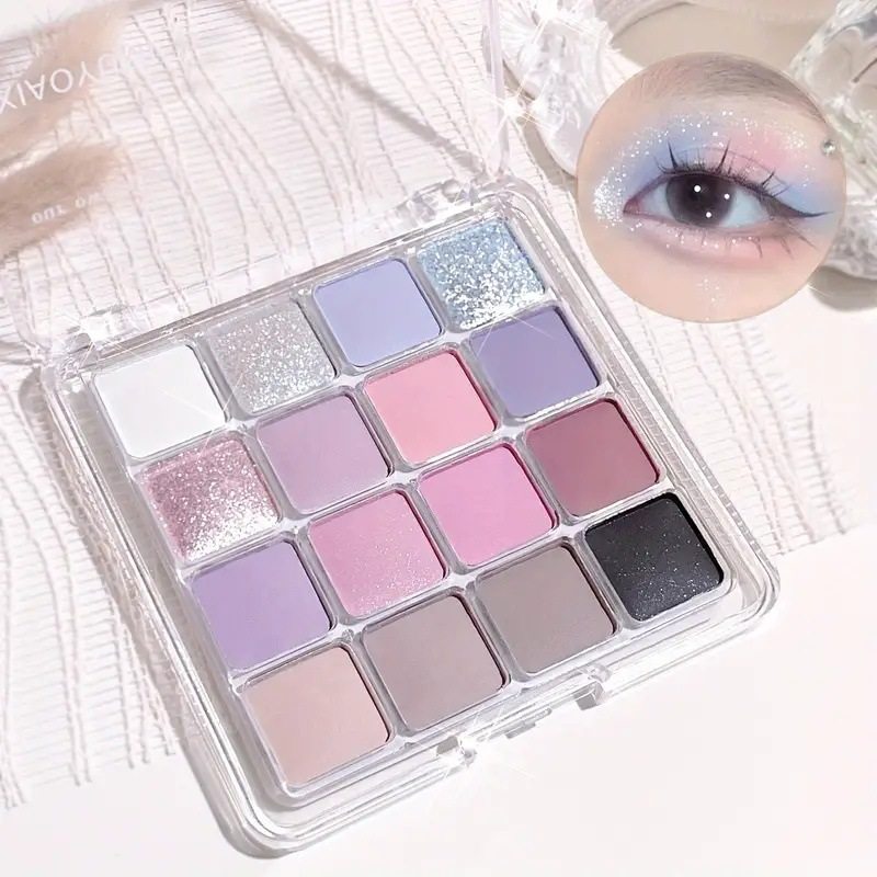 Capel 16-Color Sunset Magic Eye Shadow Palette Pearlescent Matte Earth Color Korean Makeup Eye Shadow Student Party
