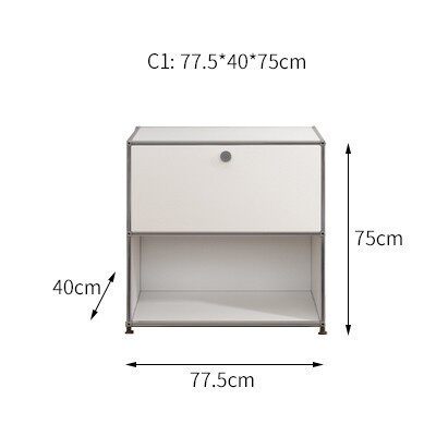白いシングルキャビネットc1タイプ