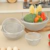304 Stainless Steel Rice Sieve Colander Vegetable Washing Basin Fruit Basket Draining Basket Kitchen Rice Washing Basin Rice Washing Tool