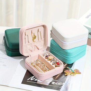 Mini Storage Box Jewelry Box Travel Portable Jewelry Box Small Ring Packaging Jewelry Box in stock Wholesale