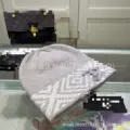 Hat brim prismatic light gray