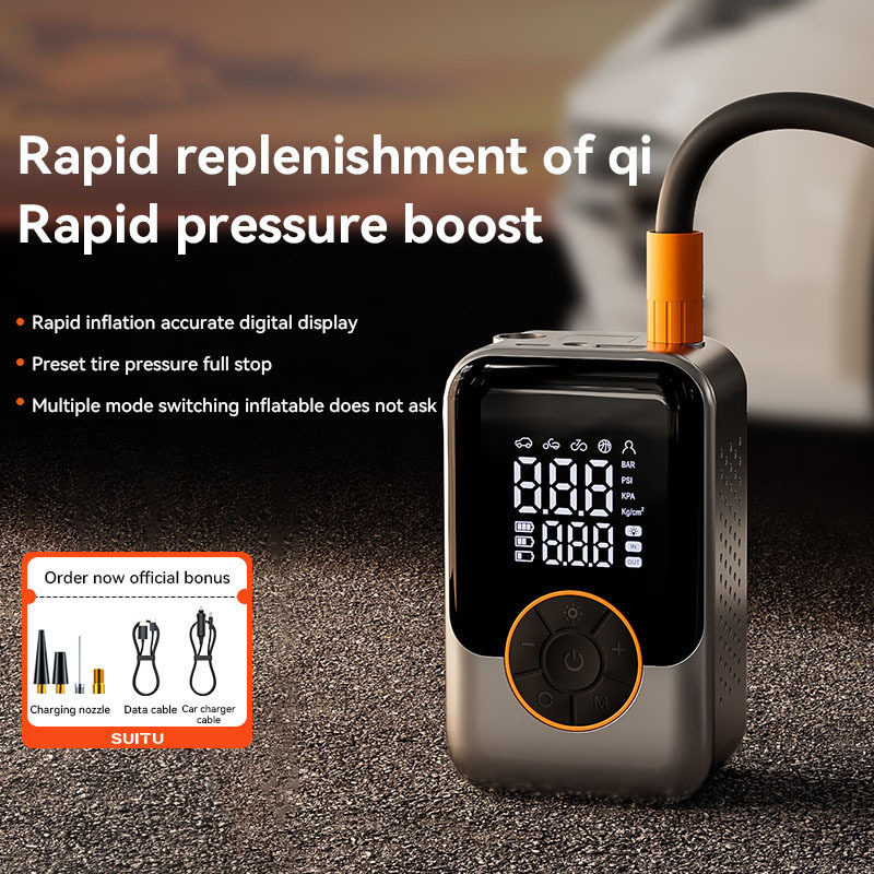 Car Wireless Liquid Display Air Pump Smart Electric Car Tire Pump Portable Mini Car Air Pump