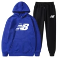 Blue+black pants-white label