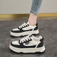 Popular White Sneakers for Women 2026 Spring and Autumn New Versatile Thick-Soled Casual Shoes Platform Sneakers