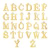 5 PCs/Pack Letter Titanium Steel Letter Pendant 26 Golden Capital English Letter diy Stainless Steel Jewelry Accessories