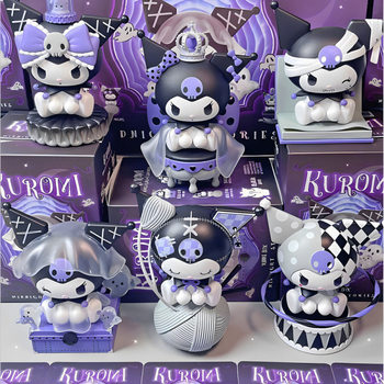 Blind Box Sanrio Kuromi Dark Night Story Series Hand-Made Trendy Toys Desktop Ornaments Dolls Toys