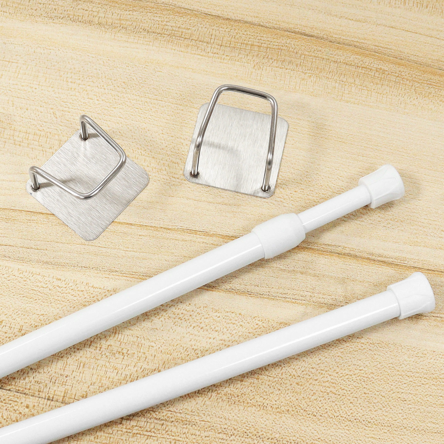 -10Y Free Shipping/T No-Drill Telescopic Rod A1P801 - Install Shower Curtain, Door Curtain, Curtain Rod, Retractable Rod, Thin