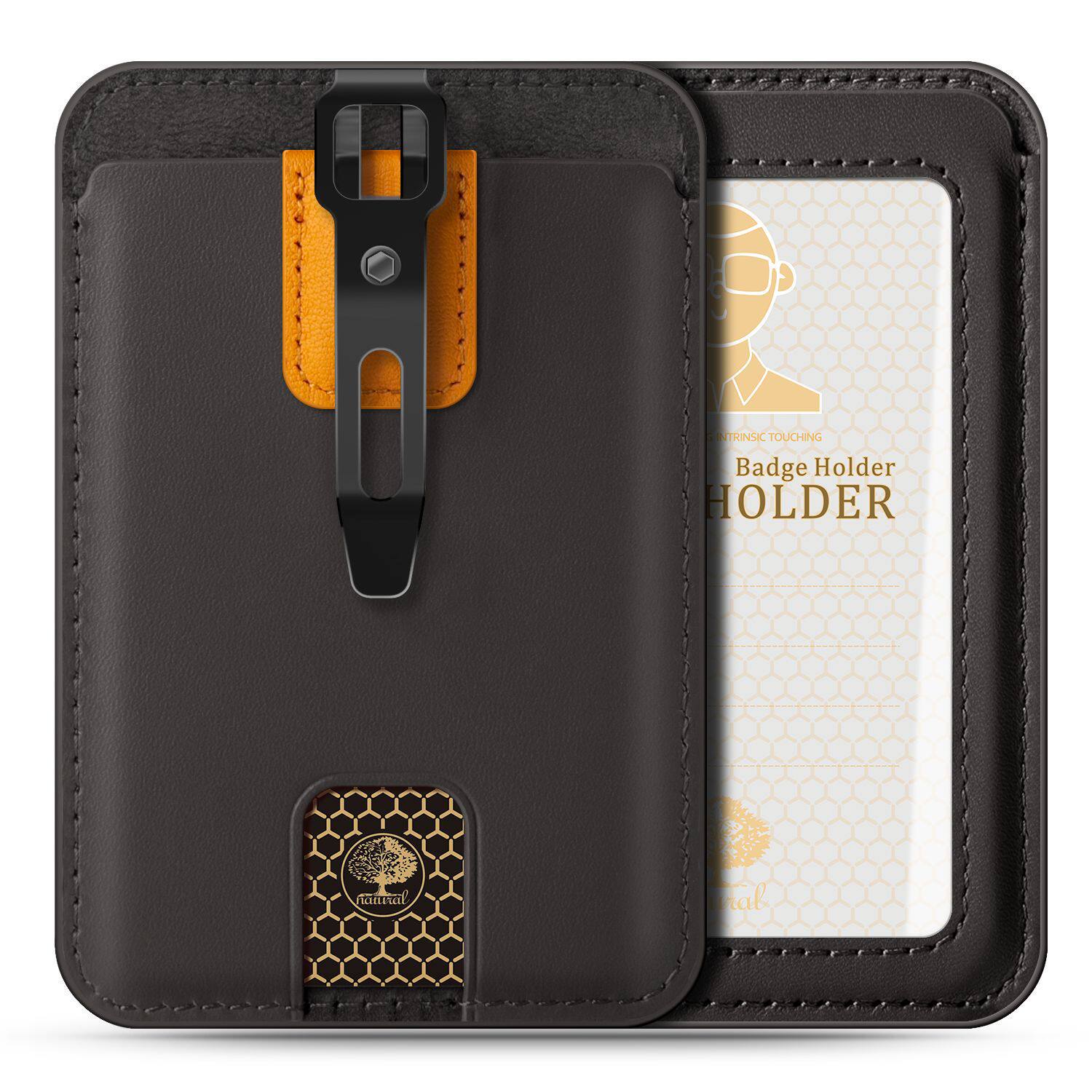 Genuine Leather Job Card Card Holder for Students and the Elderly Access Control Work Card Brand Card Brand Gift Exhibition Card Holder