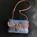 Denim Mini Pillow Bag