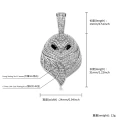 silver Little Owl (default delivery 24 inch twist chain)
