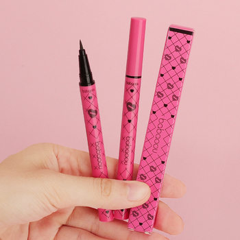 Babaoou Eyeliner Very Thin Head Waterproof Sweat Not Sizzy Novice Very Thin Head Eyeliner Quick-Drying Silkworm Makeup