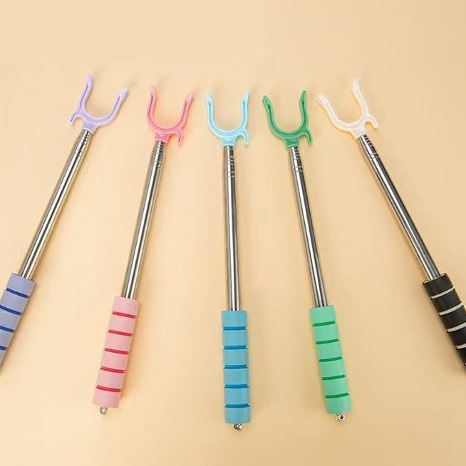 Telescopic Clothes Drying Rod for Home Use, a Fork-Shaped Clothes Rack for Dormitory Drying Clothes, a Clothes Hanger Rod for Hanging Clothes