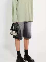 High-Quality Ac Vintage-Style Black Splatter Casual Shorts, Unisex Retro American Versatile Summer Shorts