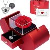 Cross-border Christmas Mother's Day Apple Jewelry Box Rose Jewelry Gift Box Soap Flower Ring Necklace Packaging Box
