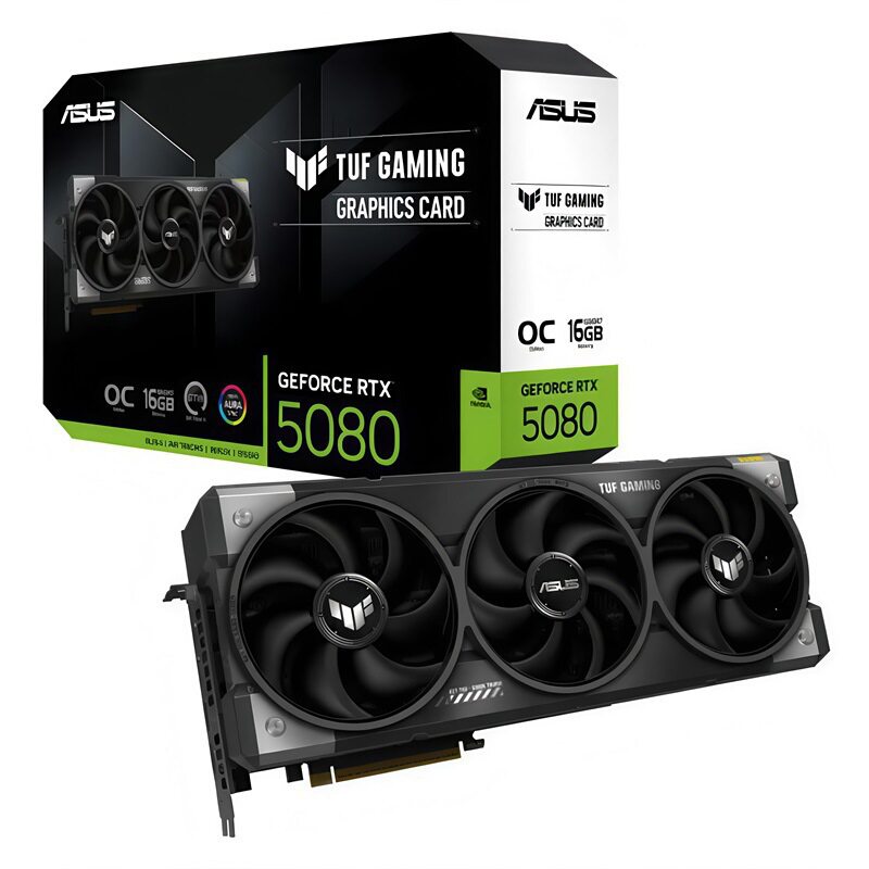 TUF GeForce RTX 5080 O16G ИГРОВОЙ настольный компьютер игровая дискретная видеокарта