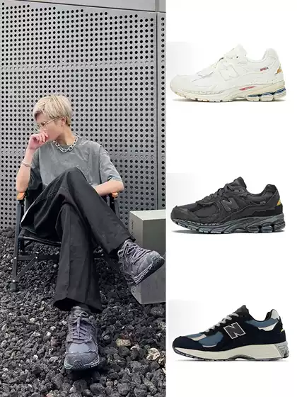 Cross-Border Foreign Trade Nb2002 Retro Sports Walking Shoes, Non-Slip, Wear-Resistant, Breathable, Low-Top Casual Commuting Running Shoes for Men and Women