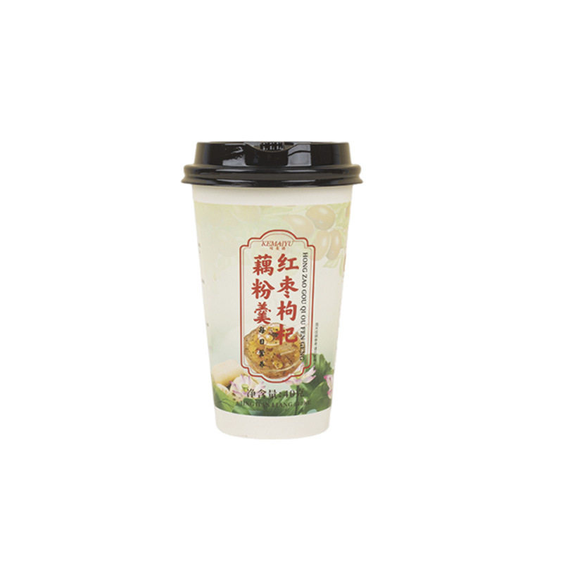 Red jujube medlar lotus root starch soup cup packed net red brewing students breakfast instant instant lotus root starch soup wholesale in large quantities