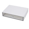 Striped drawer type storage box plastic desktop cosmetic finishing box free combination multi-layer stackable jewelry box