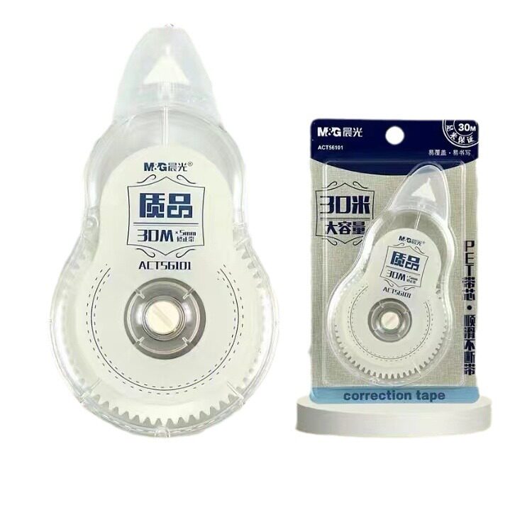 Chenguang ACT56101 Simple Correction Tape Transparent Tape Core Tape Large Capacity Smooth Continuous Tape 30mPET Tape