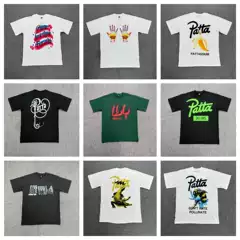 New Style All-Cotton Trendy High Street Loose-Fitting Short-Sleeve T-Shirt Unisex Cross-Border Wholesale Export Collection
