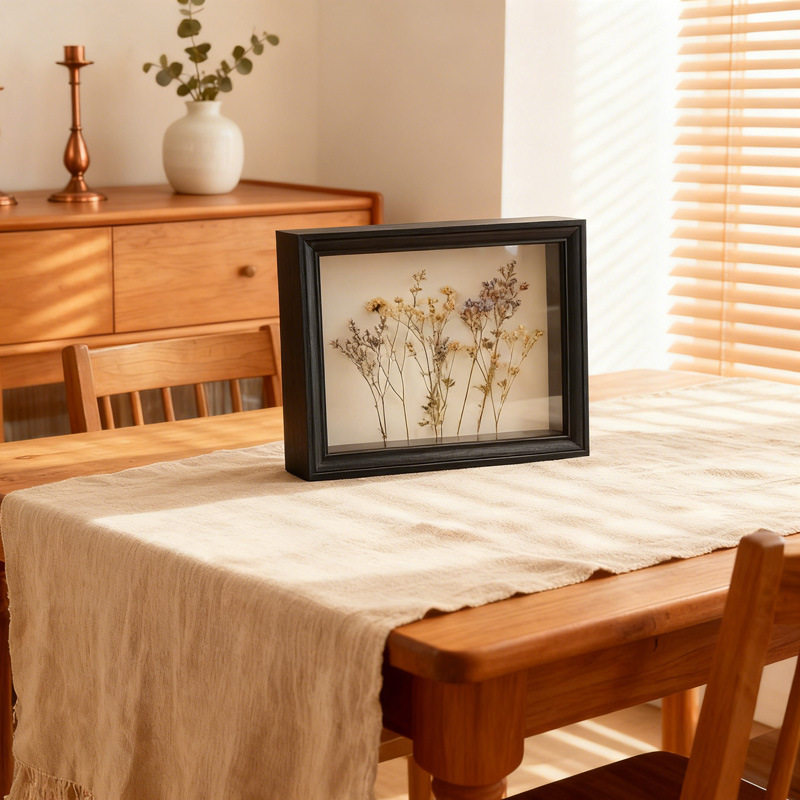 Hollow Dried Flower Photo Frame Empty Frame Display Stand Eternal Flower Butterfly Shell Specimen Frame Creative Handmade DIY Three-Dimensional Picture Frame